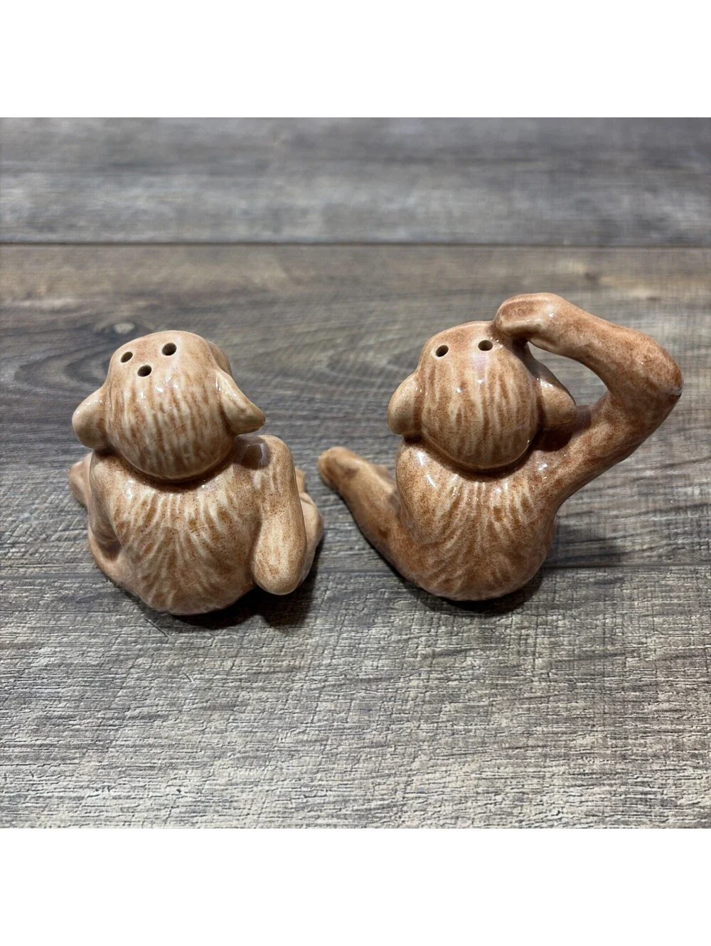 Vintage Monkeys Salt and Pepper Shakers